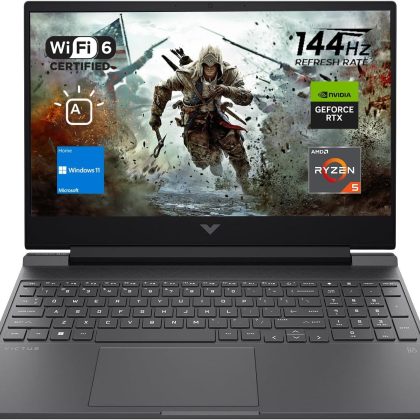 HP Victus 15 Gaming Laptop, 15.6″ FHD 144Hz